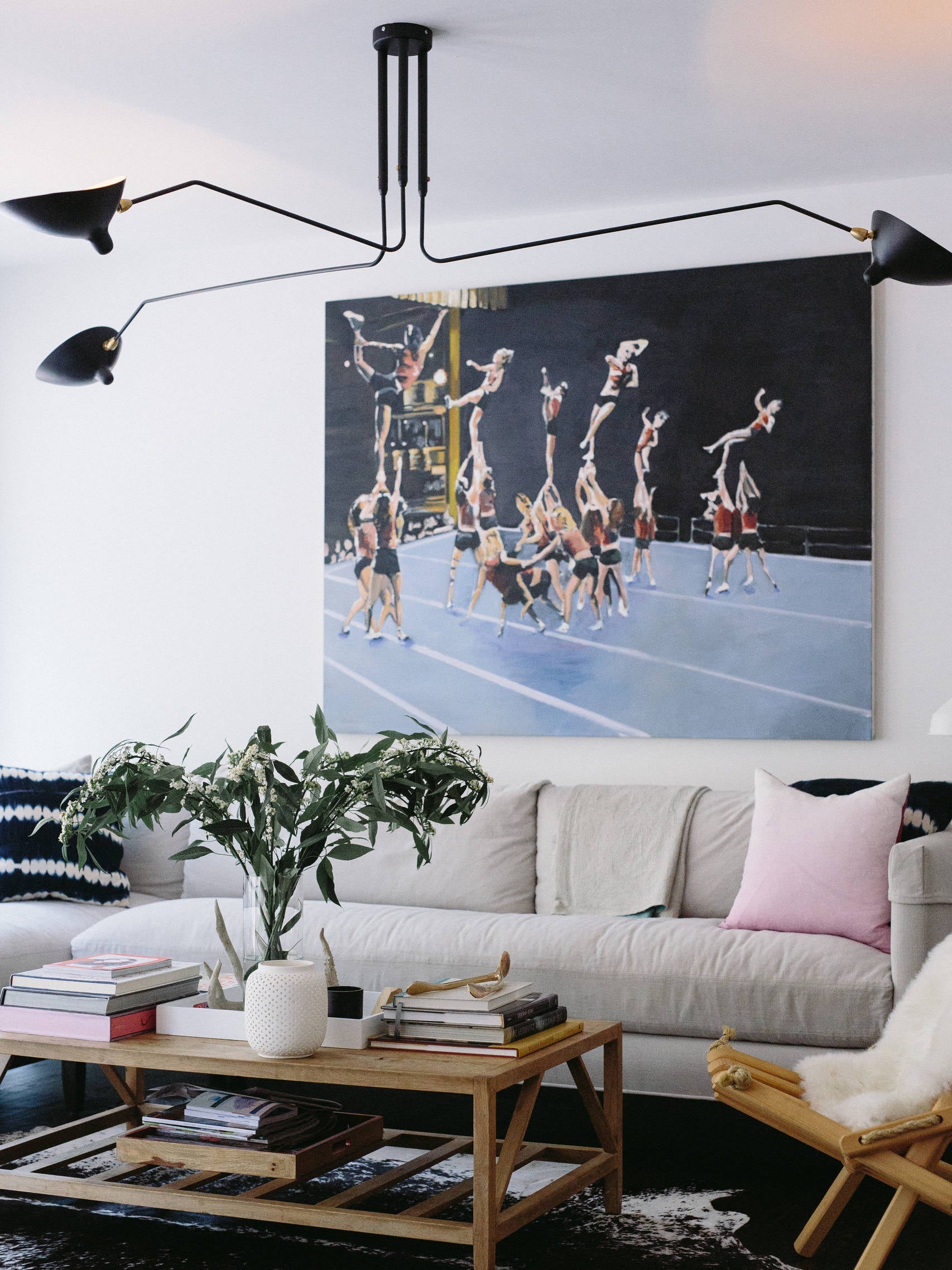 Three Arm Ceiling Light | Metal & Aluminum, Indoor Use for Modern Home Decor