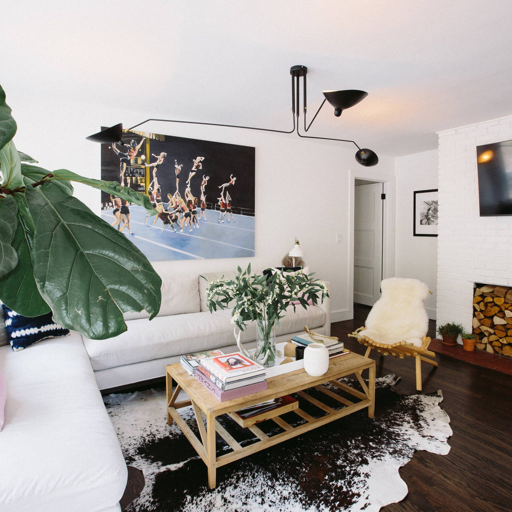 Three Arm Ceiling Light | Metal & Aluminum, Indoor Use for Modern Home Decor