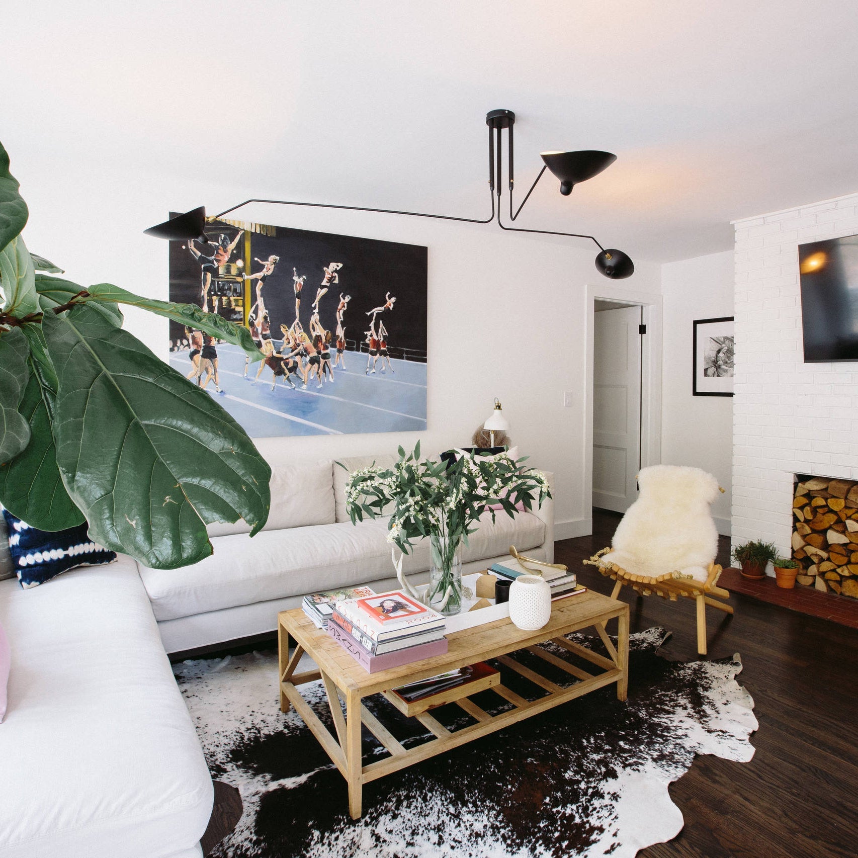 Three Arm Ceiling Light | Metal & Aluminum, Indoor Use for Modern Home Decor