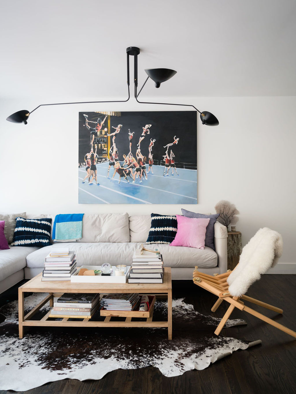 Three Arm Ceiling Light | Metal & Aluminum, Indoor Use for Modern Home Decor