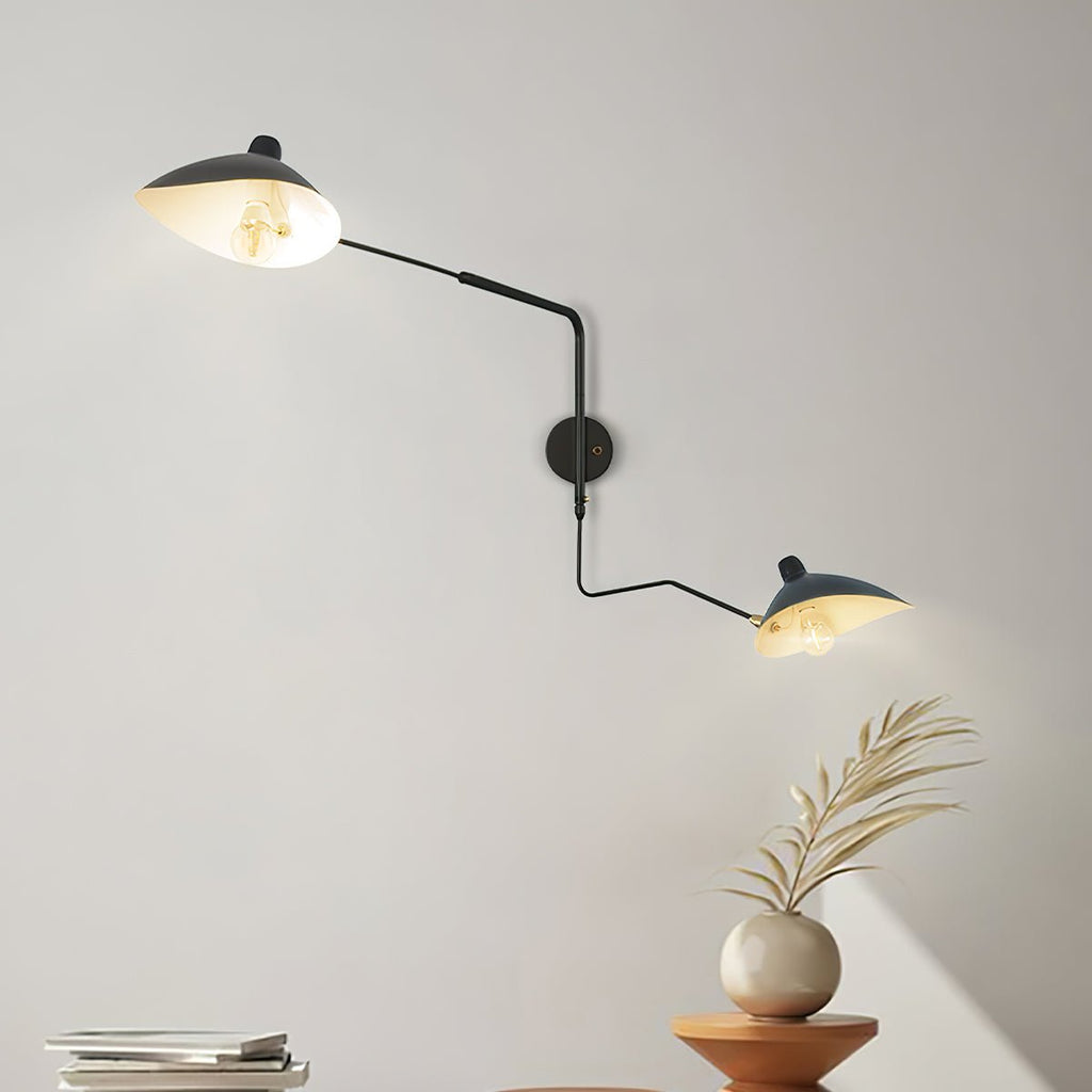 LED Wall Sconce Light Fixture - Adjustable Arm, Modern Design for Living Room & Bedroom Lighting