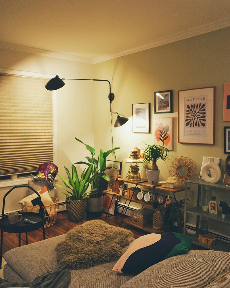 LED Wall Sconce Light Fixture - Adjustable Arm, Modern Design for Living Room & Bedroom Lighting