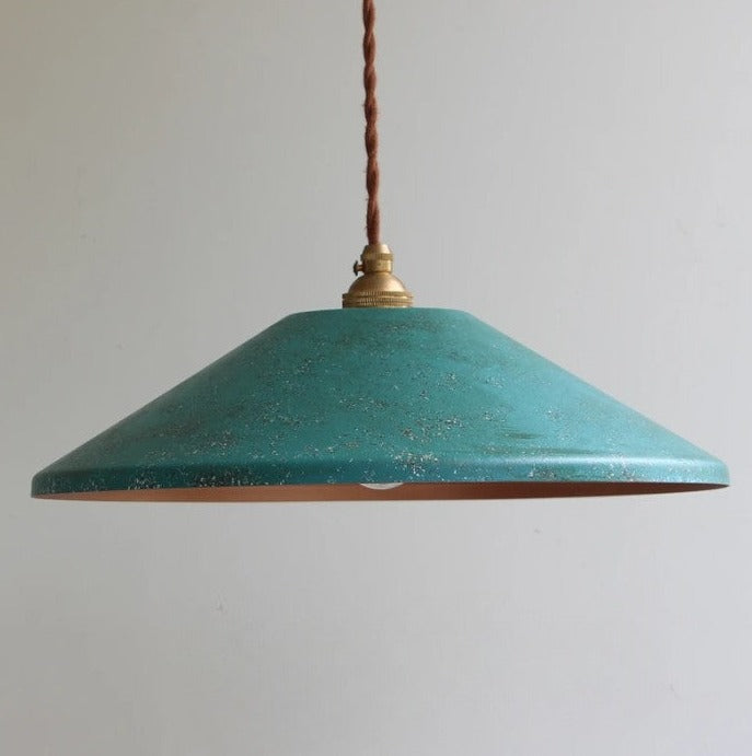 Industrial Vintage Pendant Light Fixture with Metal Shade for Kitchen Island, Bar & Dining Room Lighting