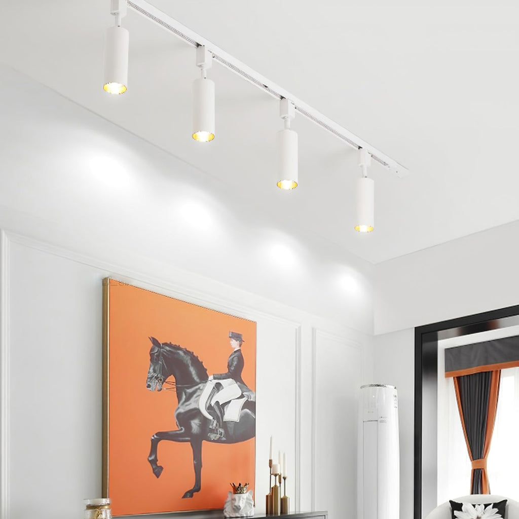 Sleek Cylinder Track Light | Dimmable, 30° Beam Angle & Ideal for Modern Indoor Spaces