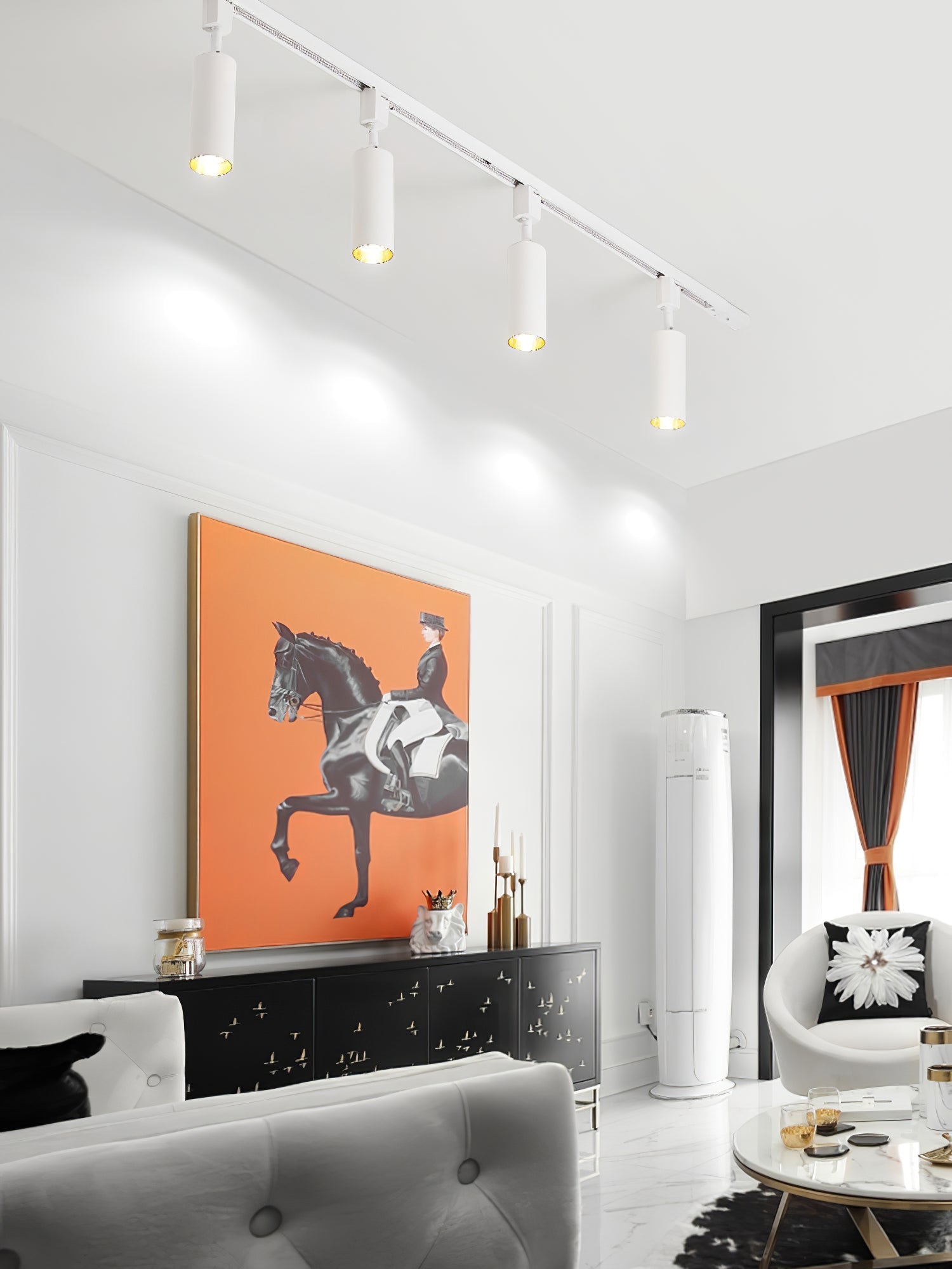 Sleek Cylinder Track Light | Dimmable, 30° Beam Angle & Ideal for Modern Indoor Spaces