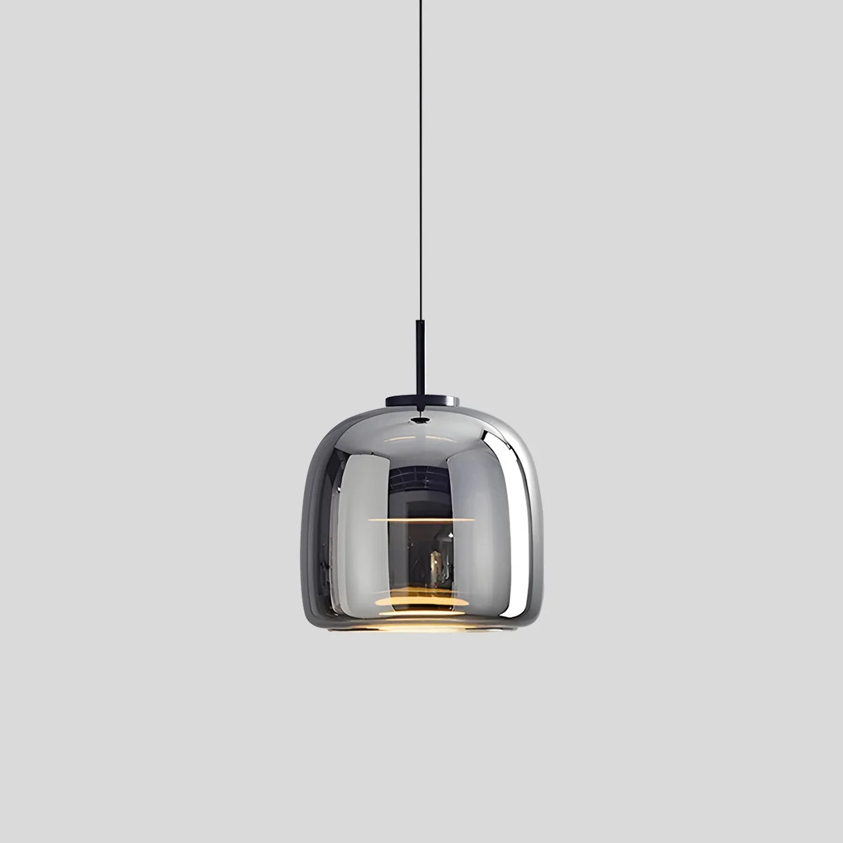 Modern Glass Pendant Light | Adjustable Cord, Sloped Ceiling Friendly & Ideal for Dining Room, Kitchen, or Living Area