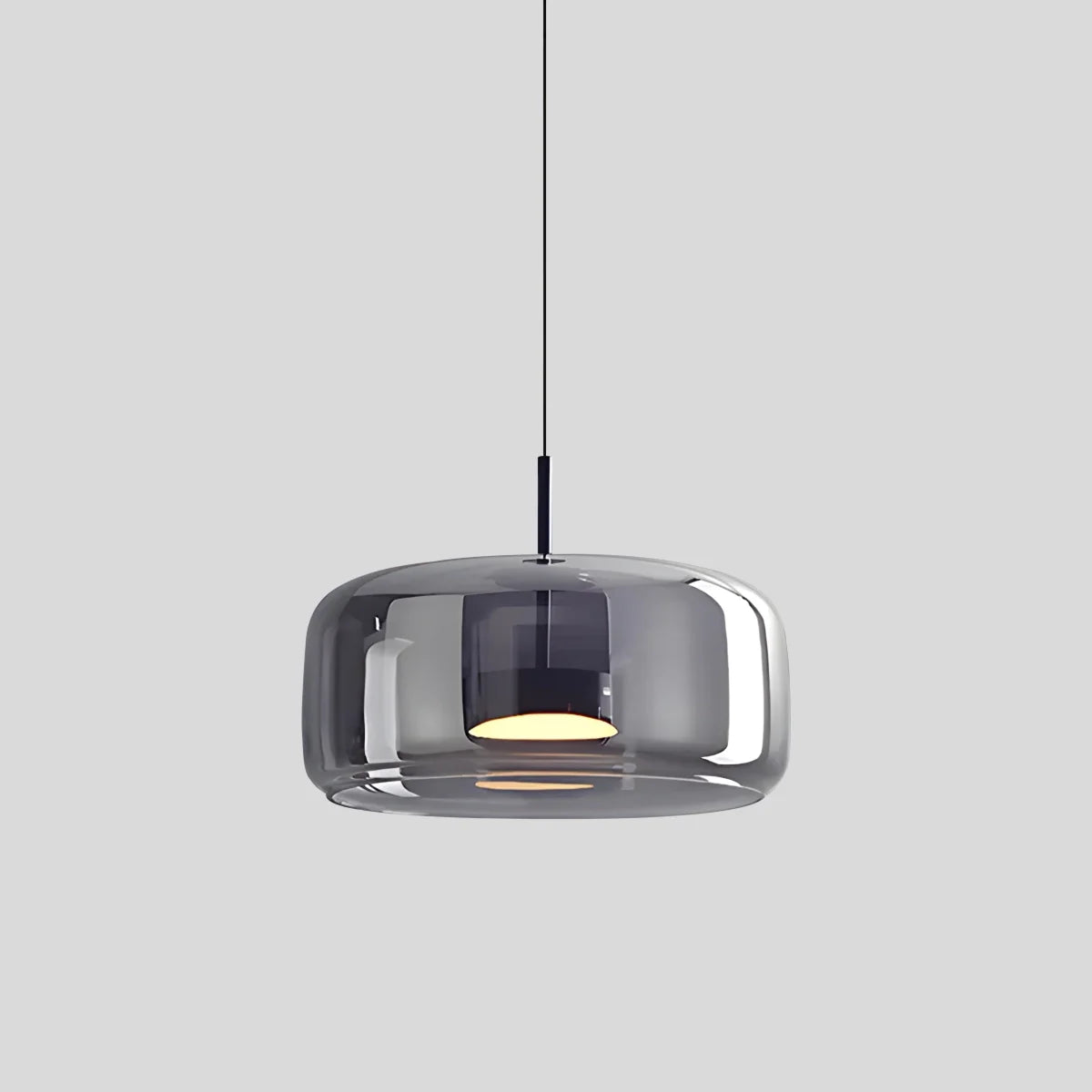 Modern Glass Pendant Light | Adjustable Cord, Sloped Ceiling Friendly & Ideal for Dining Room, Kitchen, or Living Area