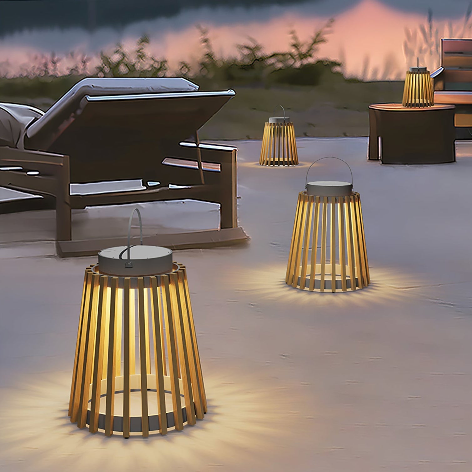 Solar Outdoor Lantern Lamp | Waterproof, Remote-Controlled & Ideal for Garden, Patio, or Balcony Use