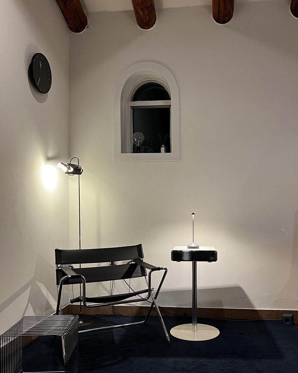 Spider Floor Lamp | Adjustable Metal Reflector with LED Bulb for Indoor Use