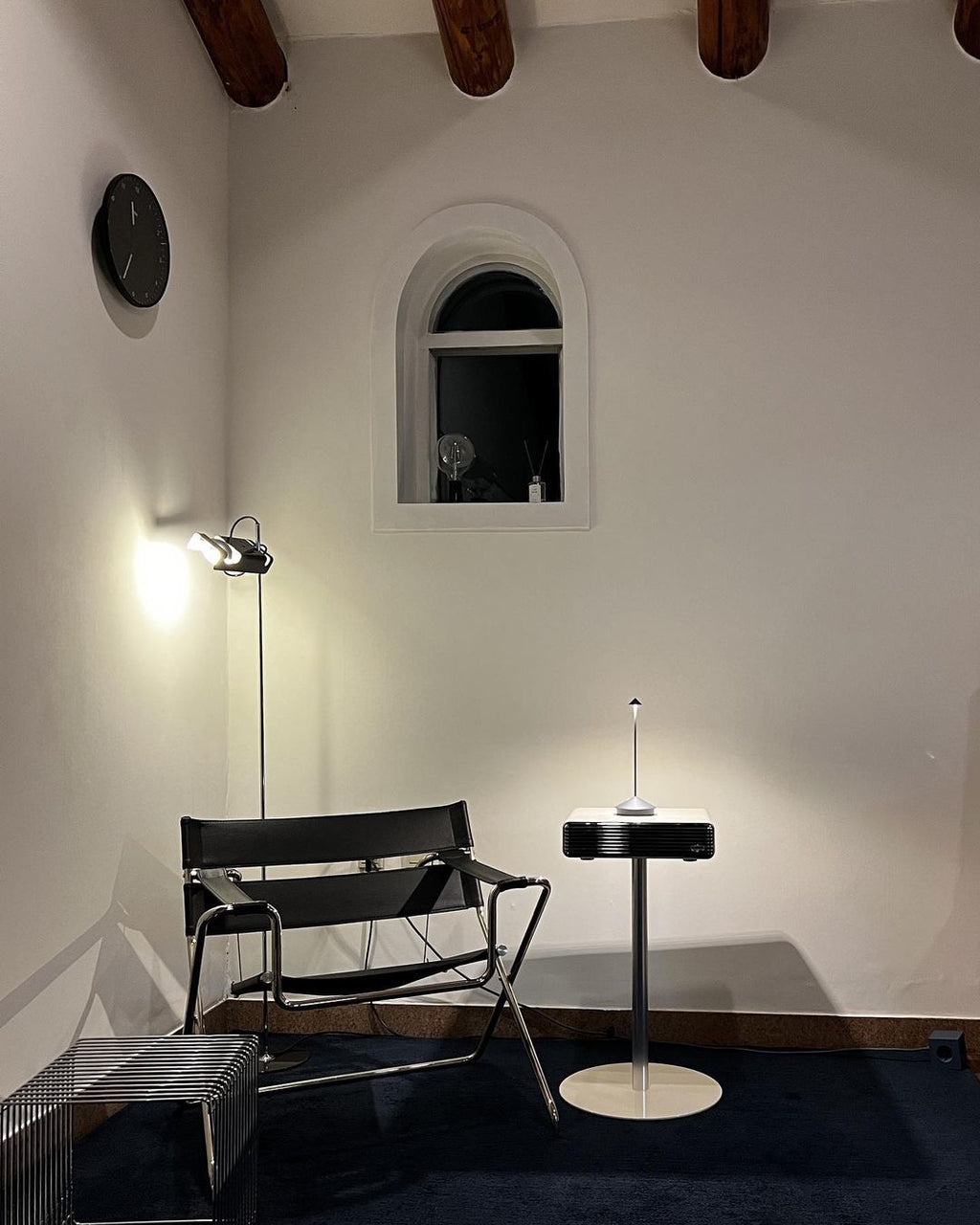 Spider Floor Lamp | Adjustable Metal Reflector with LED Bulb for Indoor Use