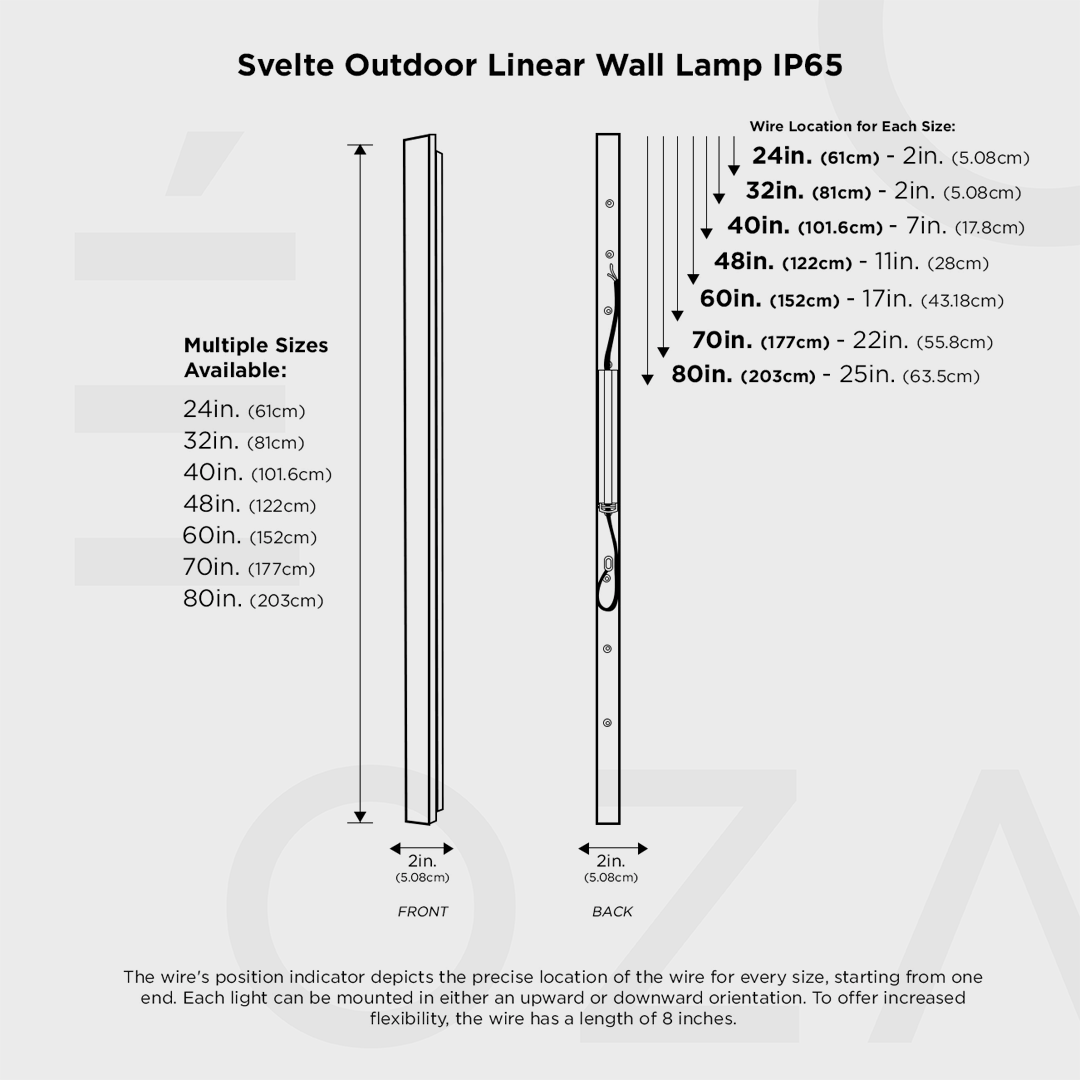 Lighting: Modern Outdoor Wall Sconce with LED Bar - Exterior Linear Light for Garage Door and Backyard Ambiance