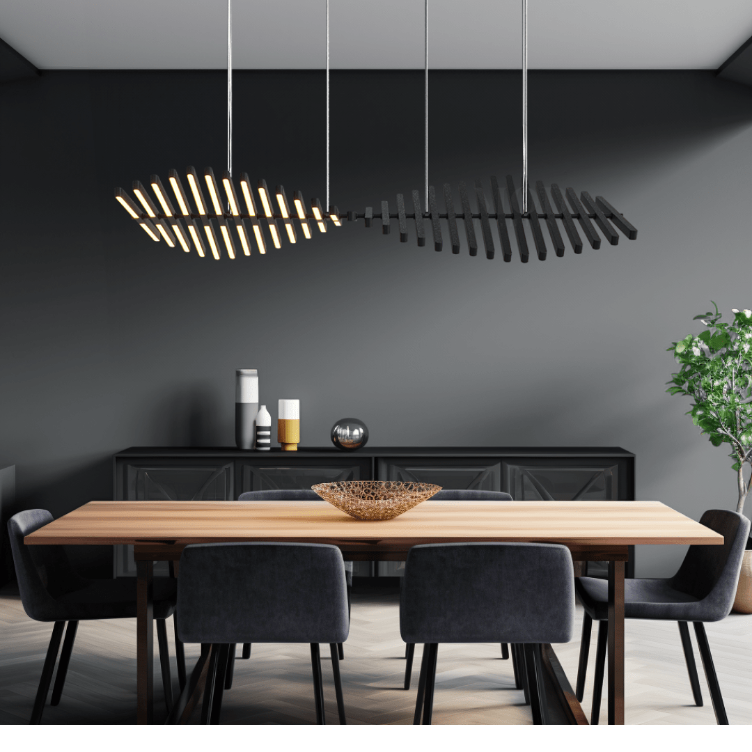 Sylas Minimalist Chandelier – Adjustable 20–40 Light Bars Luxury LED Fixture with Premium Materials