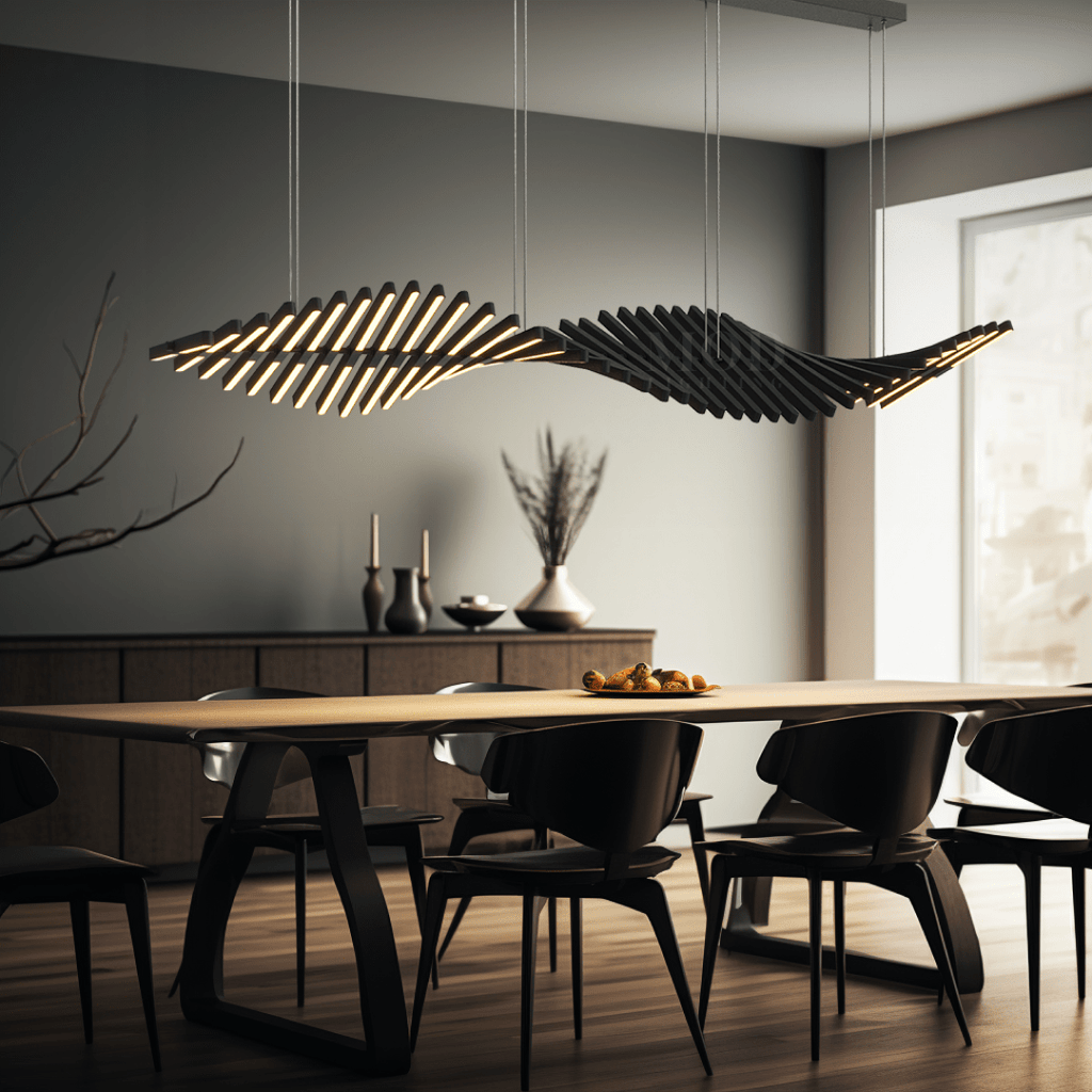 Sylas Minimalist Chandelier – Adjustable 20–40 Light Bars Luxury LED Fixture with Premium Materials