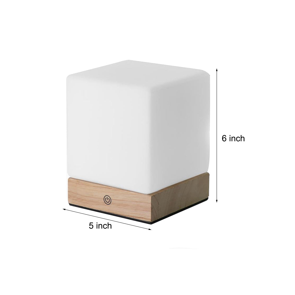 LED Mini Cube Table Lamp - Modern Ambient Lighting for Home, Office, and Nightstands