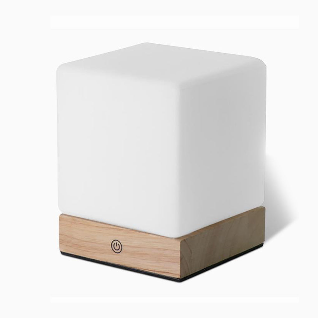 LED Mini Cube Table Lamp - Modern Ambient Lighting for Home, Office, and Nightstands