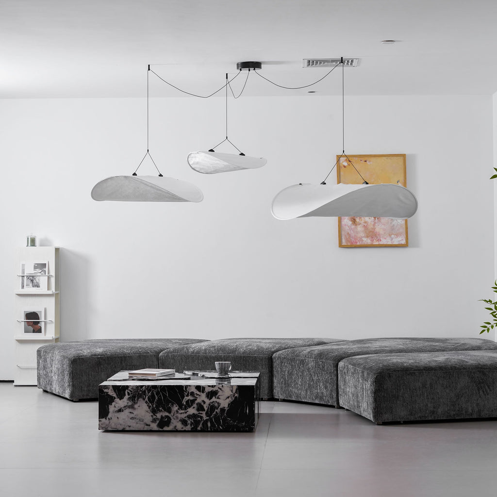 Tyvek Pendant Lamp | Dimmable, Adjustable Height & Ideal for Modern Home Decor