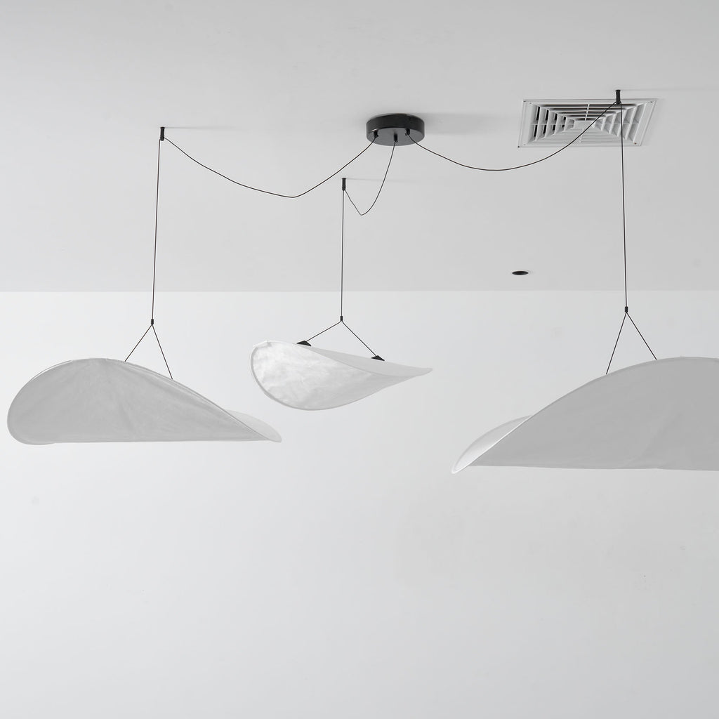 Tyvek Pendant Lamp | Dimmable, Adjustable Height & Ideal for Modern Home Decor