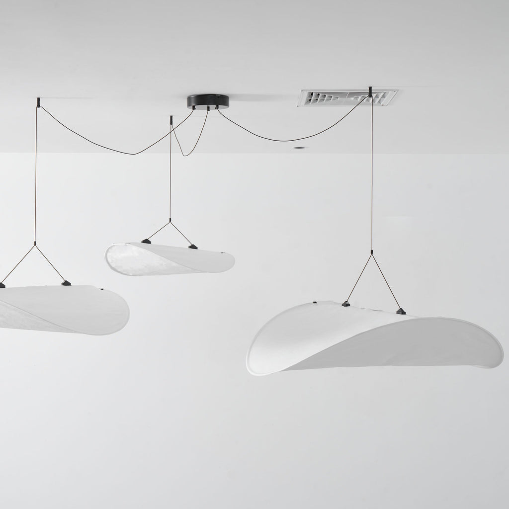 Tyvek Pendant Lamp | Dimmable, Adjustable Height & Ideal for Modern Home Decor
