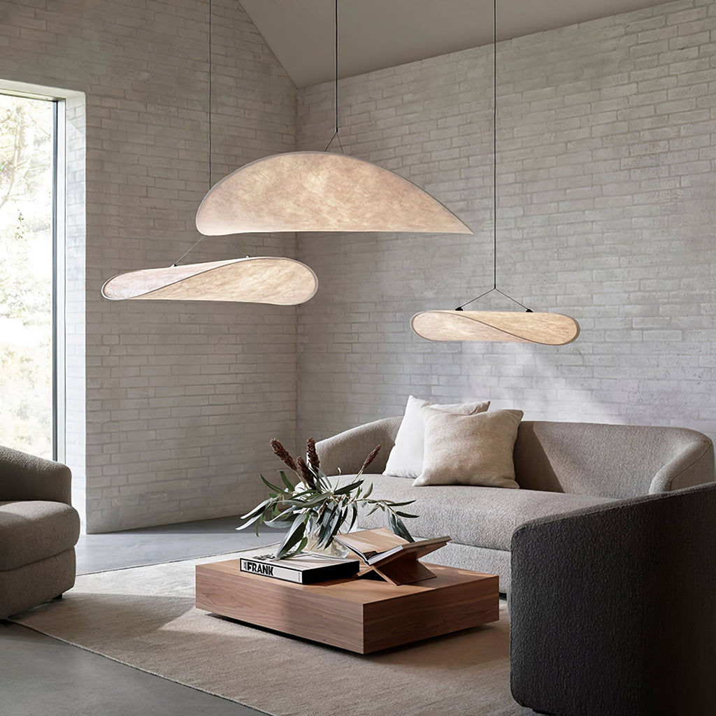 Tyvek Pendant Lamp | Dimmable, Adjustable Height & Ideal for Modern Home Decor