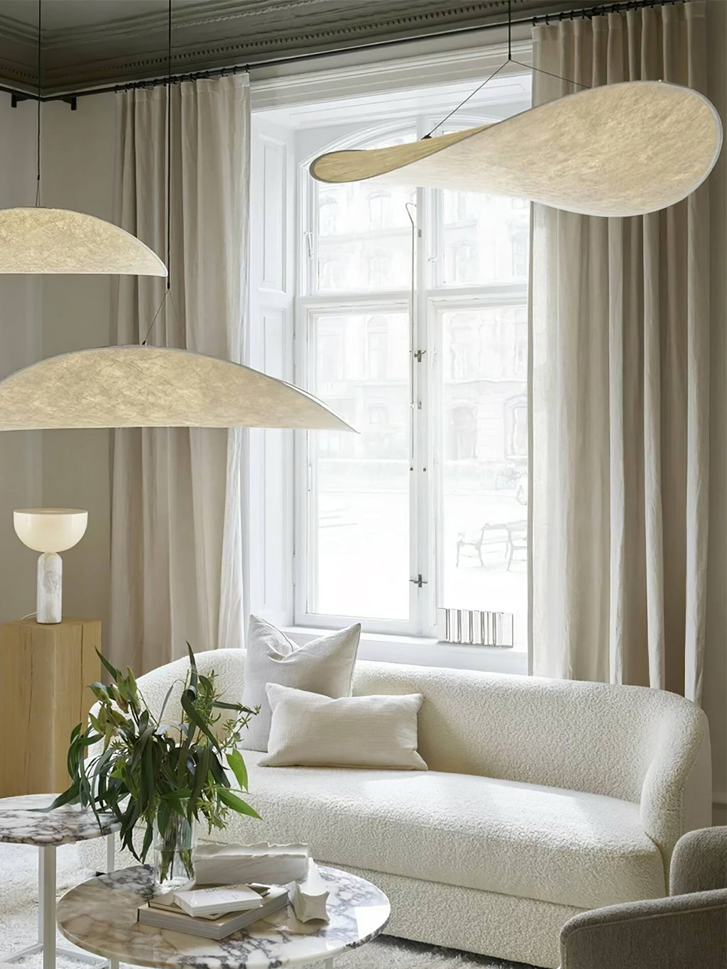 Tyvek Pendant Lamp | Dimmable, Adjustable Height & Ideal for Modern Home Decor