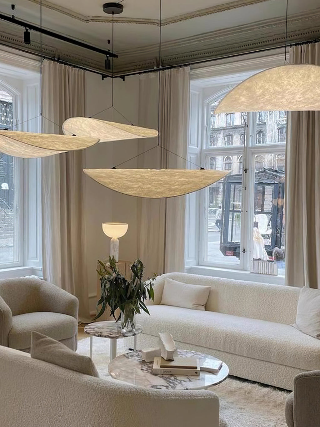 Tyvek Pendant Lamp | Dimmable, Adjustable Height & Ideal for Modern Home Decor