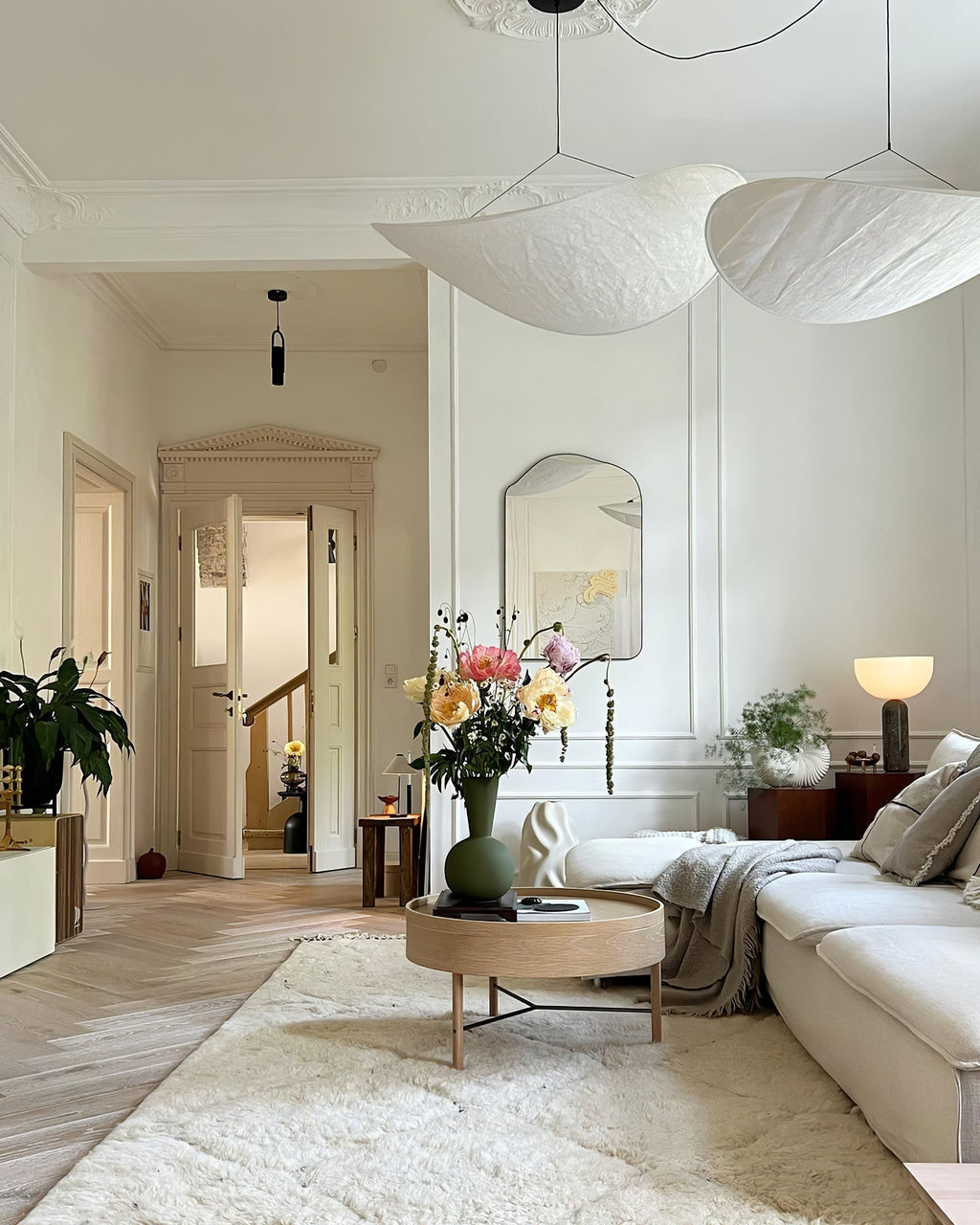 Tyvek Pendant Lamp | Dimmable, Adjustable Height & Ideal for Modern Home Decor