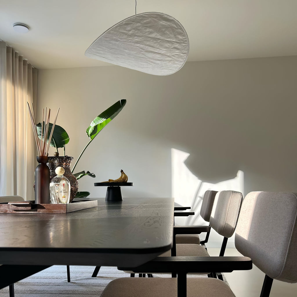 Tyvek Pendant Lamp | Dimmable, Adjustable Height & Ideal for Modern Home Decor