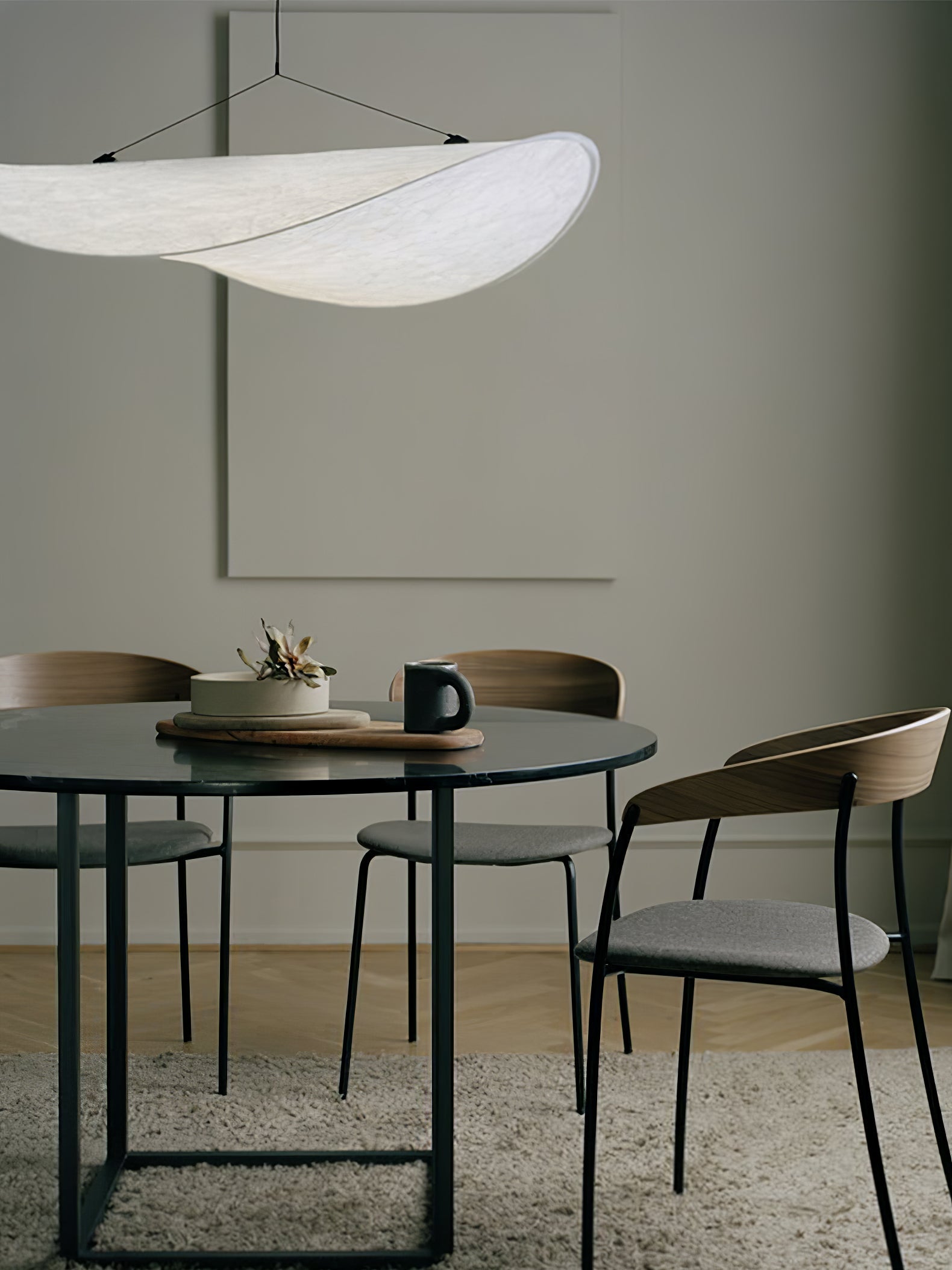 Tyvek Pendant Lamp | Dimmable, Adjustable Height & Ideal for Modern Home Decor