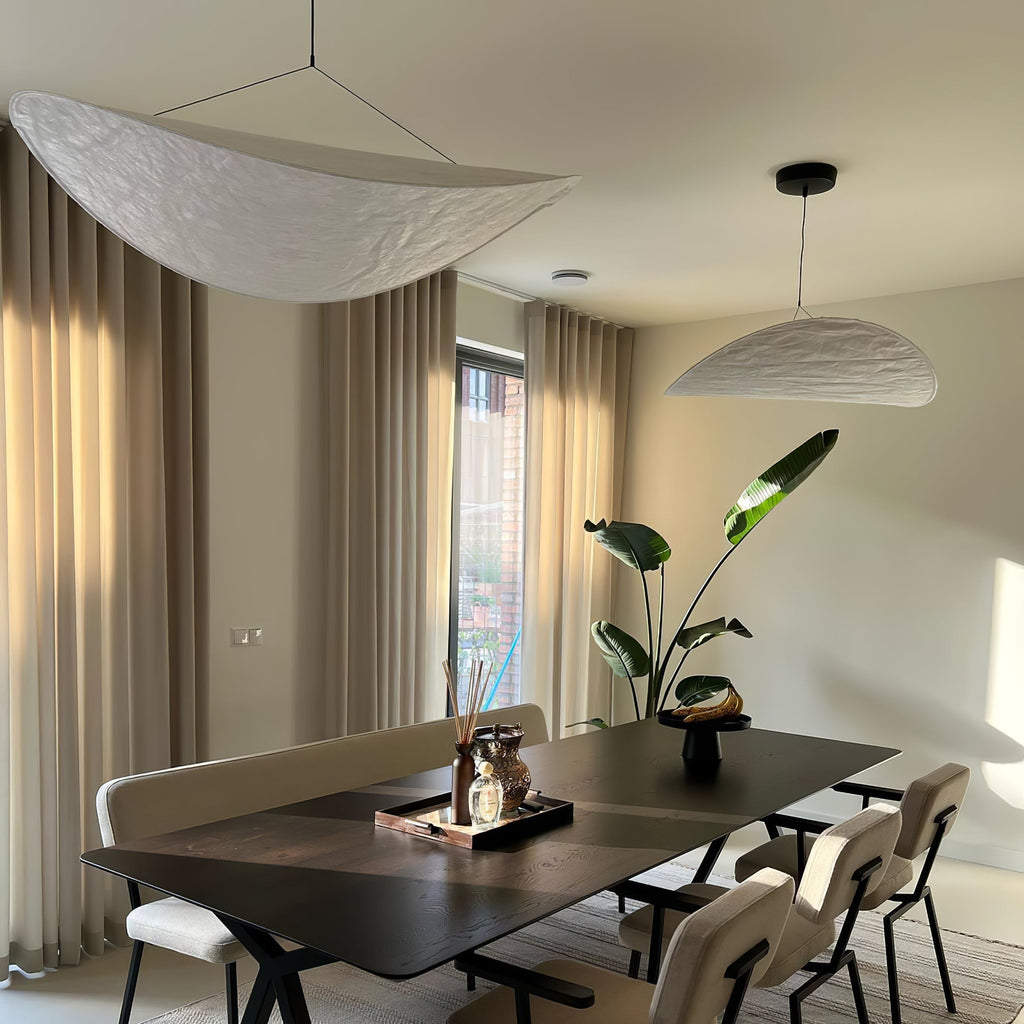 Tyvek Pendant Lamp | Dimmable, Adjustable Height & Ideal for Modern Home Decor