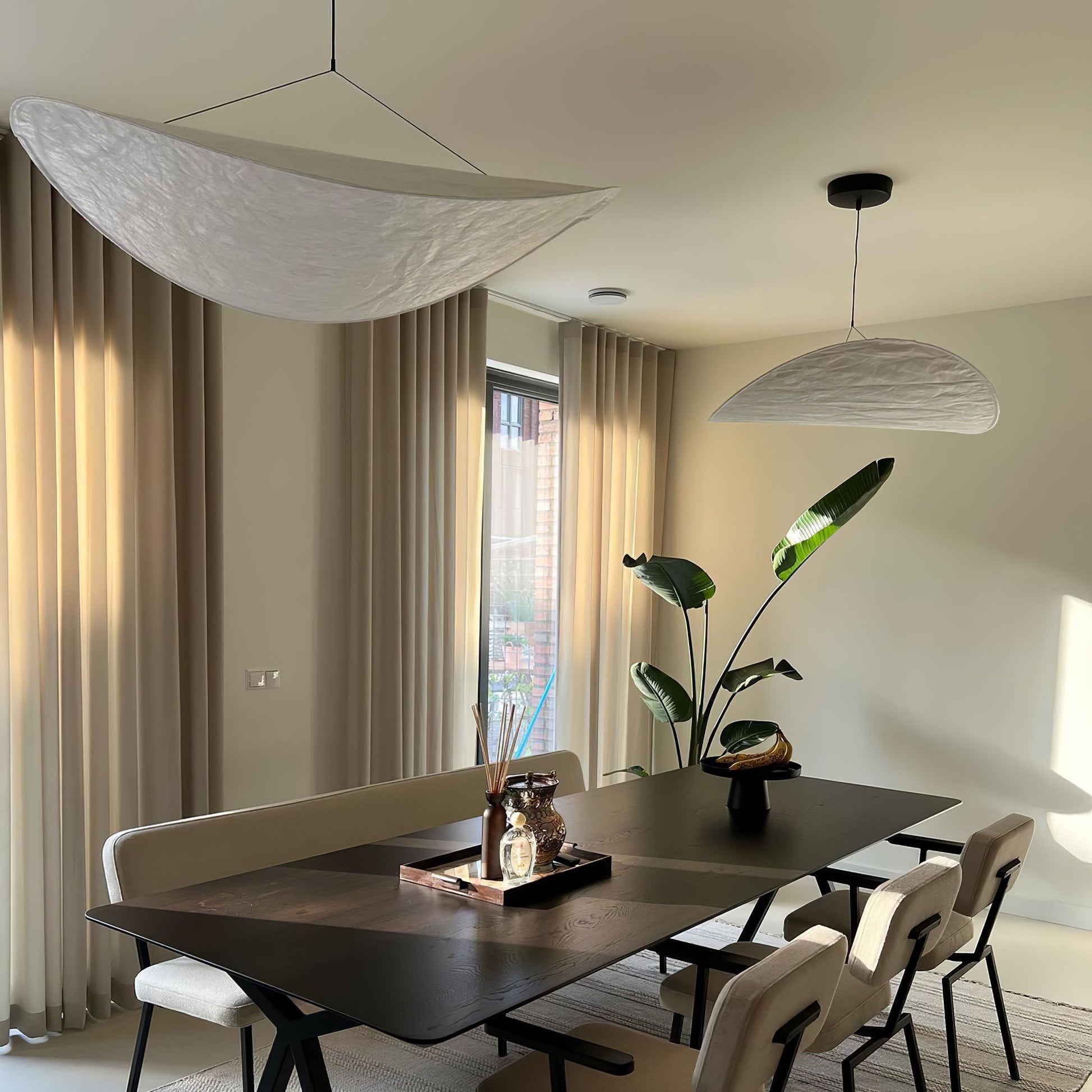 Tyvek Pendant Lamp | Dimmable, Adjustable Height & Ideal for Modern Home Decor