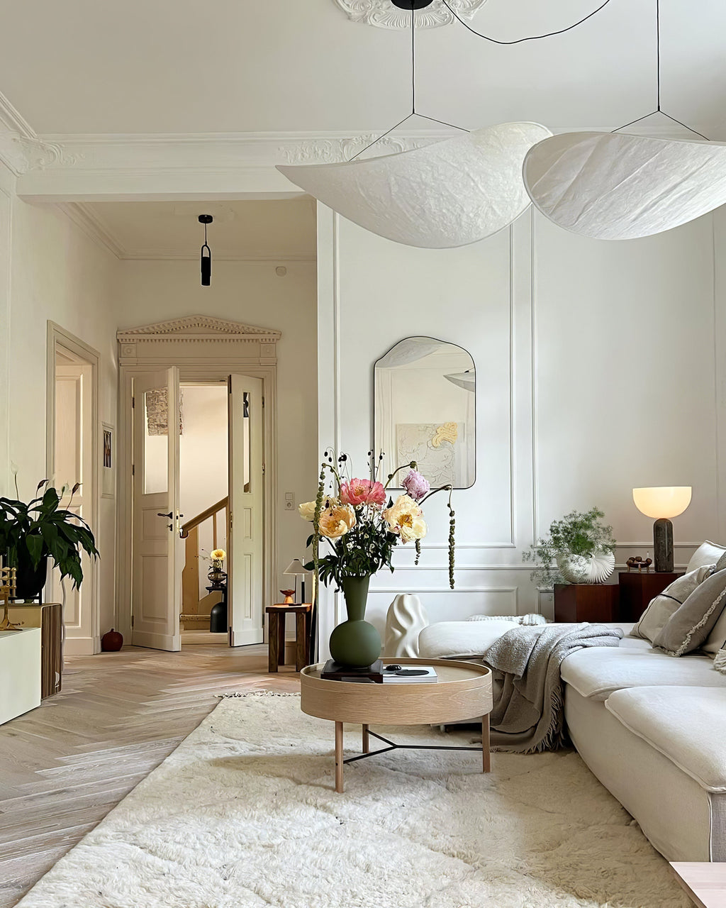 Tyvek Pendant Lamp | Dimmable, Adjustable Height & Ideal for Modern Home Decor