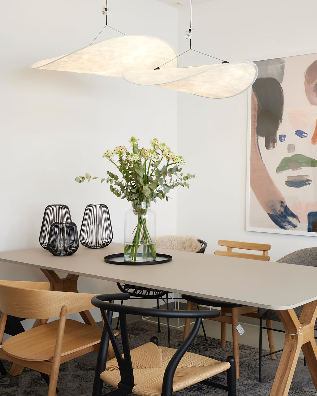 Tyvek Pendant Lamp | Dimmable, Adjustable Height & Ideal for Modern Home Decor