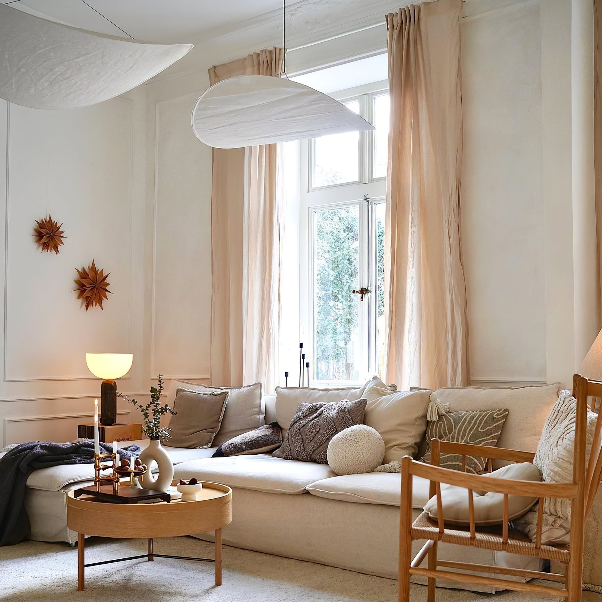 Tyvek Pendant Lamp | Dimmable, Adjustable Height & Ideal for Modern Home Decor