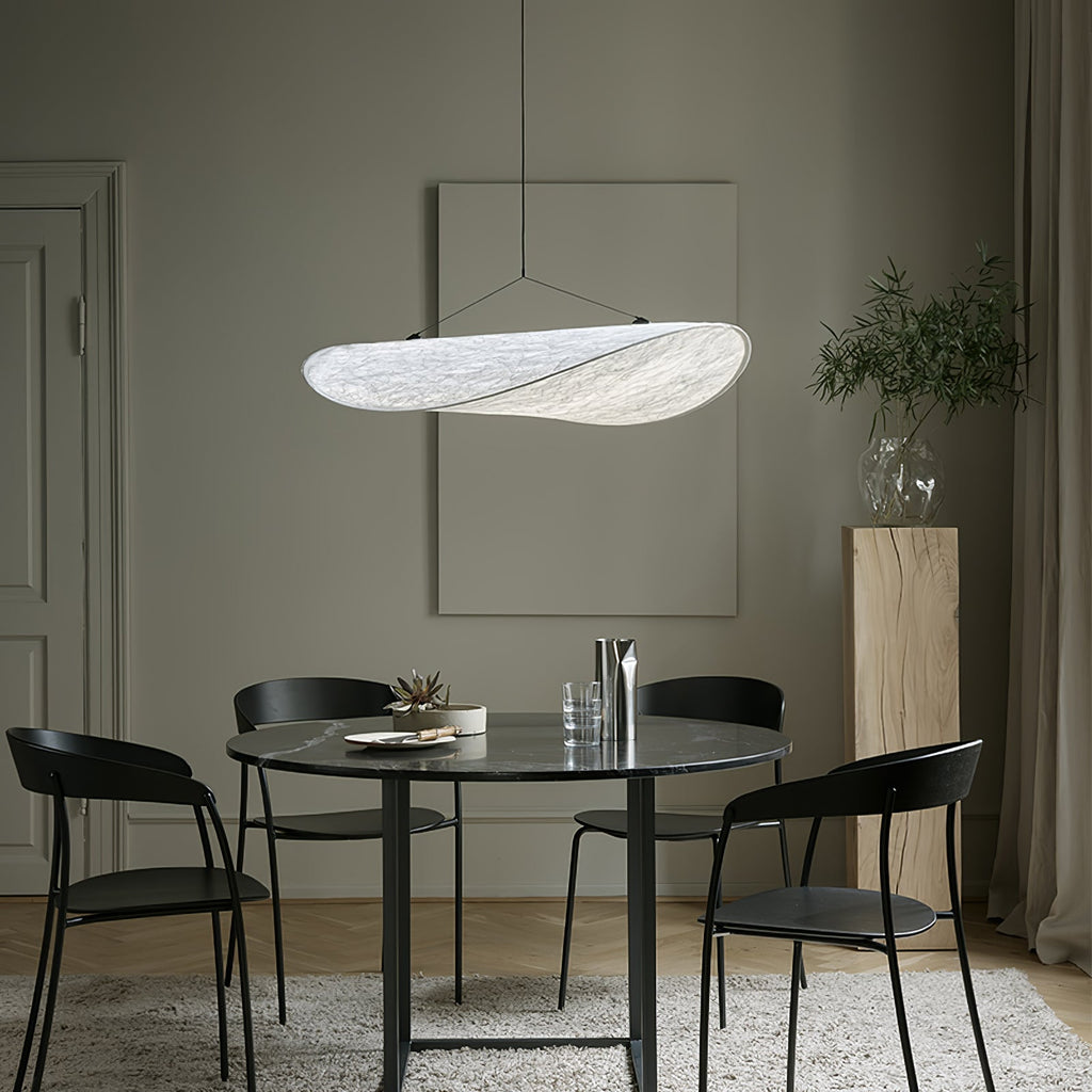 Tyvek Pendant Lamp | Dimmable, Adjustable Height & Ideal for Modern Home Decor