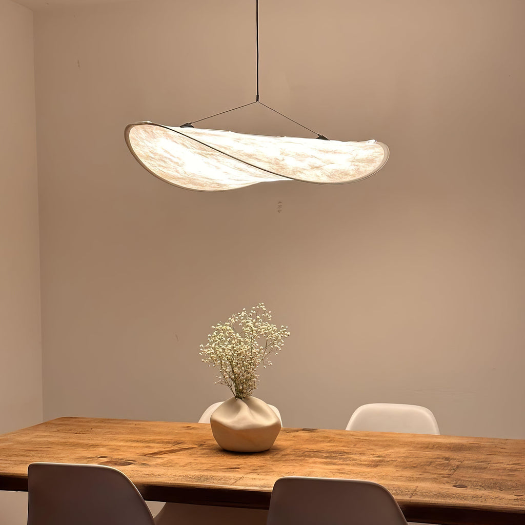 Tyvek Pendant Lamp | Dimmable, Adjustable Height & Ideal for Modern Home Decor