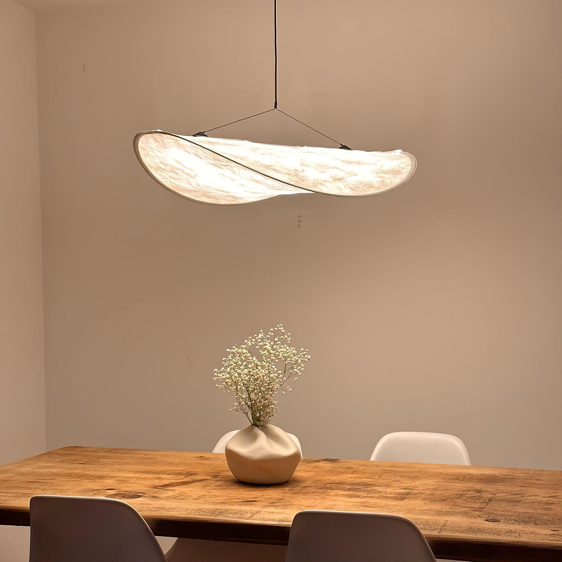 Tyvek Pendant Lamp | Dimmable, Adjustable Height & Ideal for Modern Home Decor