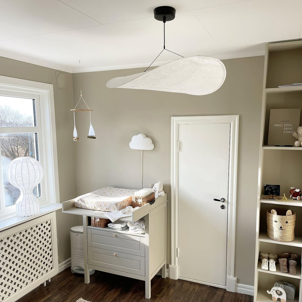 Tyvek Pendant Lamp | Dimmable, Adjustable Height & Ideal for Modern Home Decor