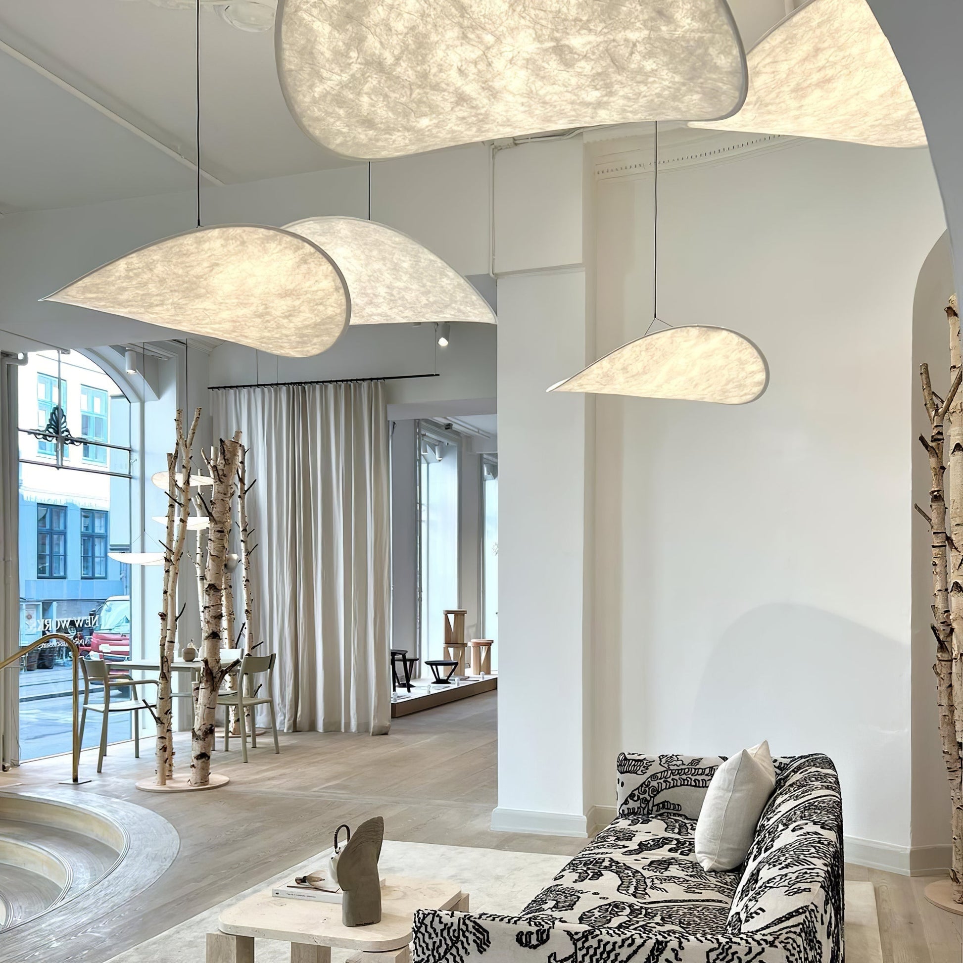 Tyvek Pendant Lamp | Dimmable, Adjustable Height & Ideal for Modern Home Decor