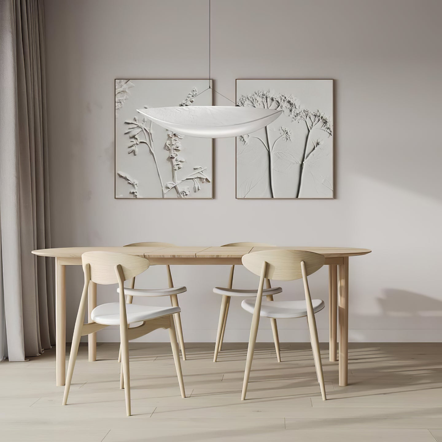 Tyvek Pendant Lamp | Dimmable, Adjustable Height & Ideal for Modern Home Decor