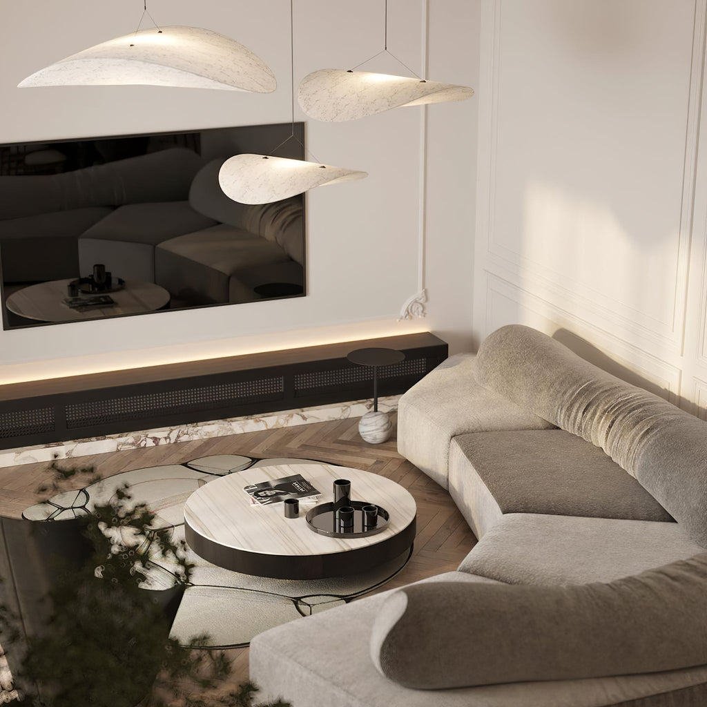 Tyvek Pendant Lamp | Dimmable, Adjustable Height & Ideal for Modern Home Decor