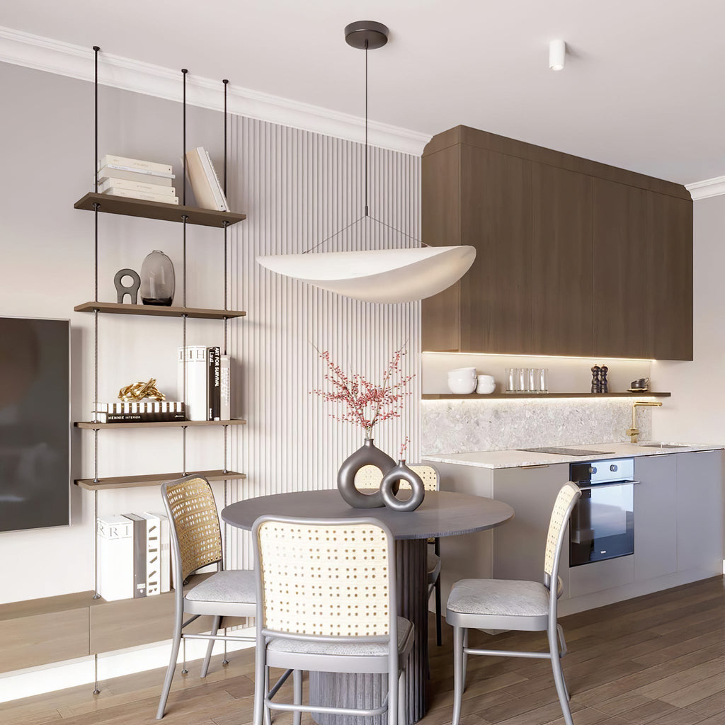 Tyvek Pendant Lamp | Dimmable, Adjustable Height & Ideal for Modern Home Decor