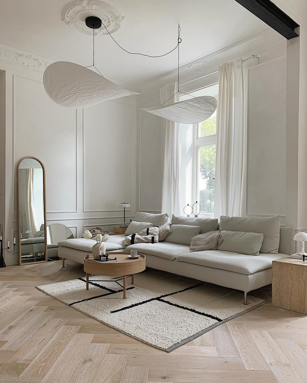 Tyvek Pendant Lamp | Dimmable, Adjustable Height & Ideal for Modern Home Decor