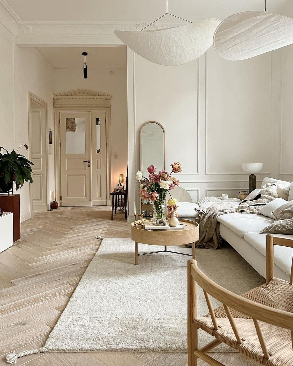 Tyvek Pendant Lamp | Dimmable, Adjustable Height & Ideal for Modern Home Decor