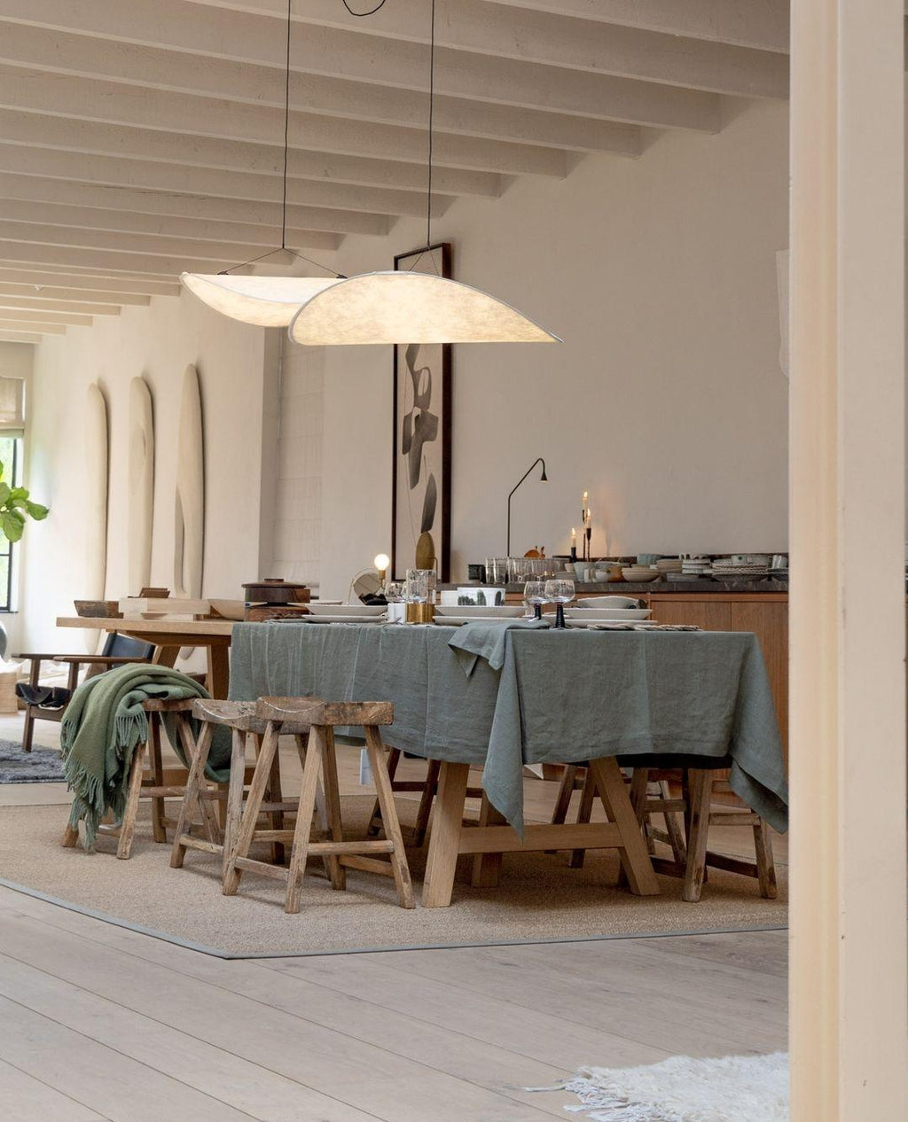 Tyvek Pendant Lamp | Dimmable, Adjustable Height & Ideal for Modern Home Decor