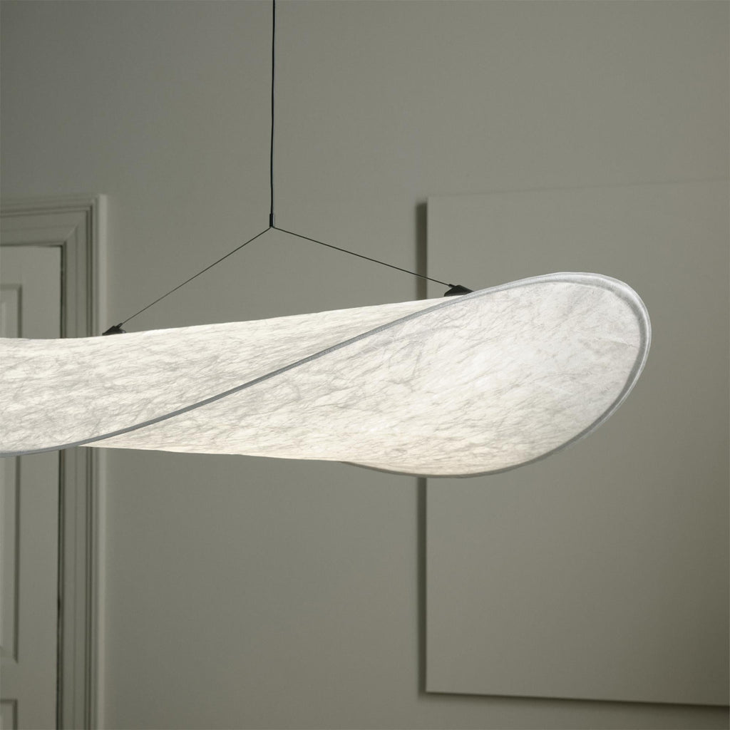 Tyvek Pendant Lamp | Dimmable, Adjustable Height & Ideal for Modern Home Decor