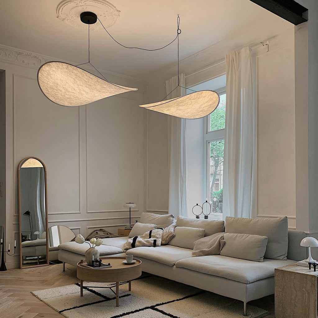 Tyvek Pendant Lamp | Dimmable, Adjustable Height & Ideal for Modern Home Decor