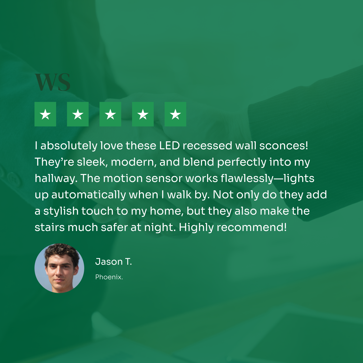 LED Recessed Wall Sconces with Motion Sensor - Minimalist Stairway Lights for Home Lighting & Safety