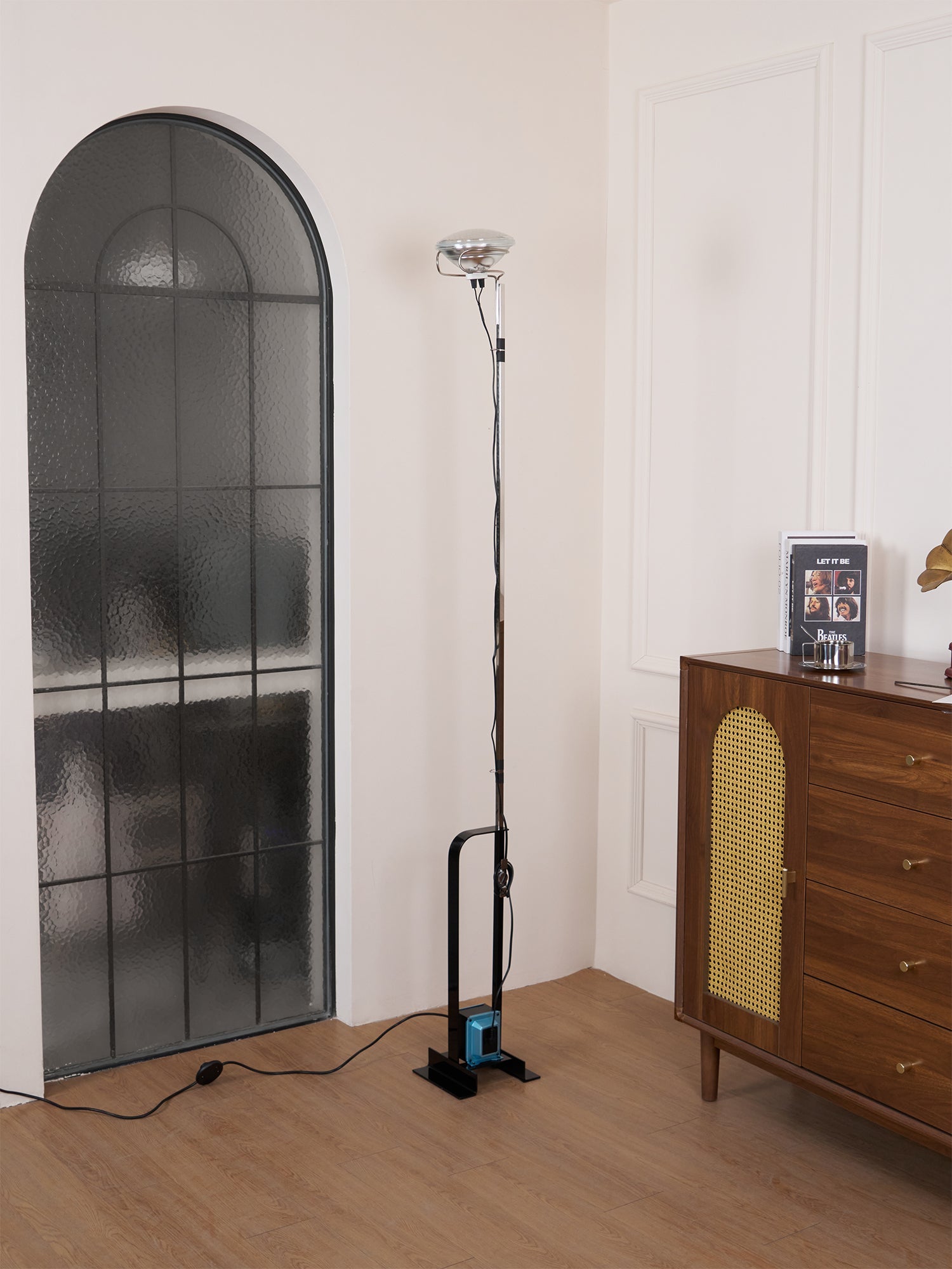 Adjustable LED Floor Lamp | Dimmable, Metal Design & Ideal for Living Room Lighting