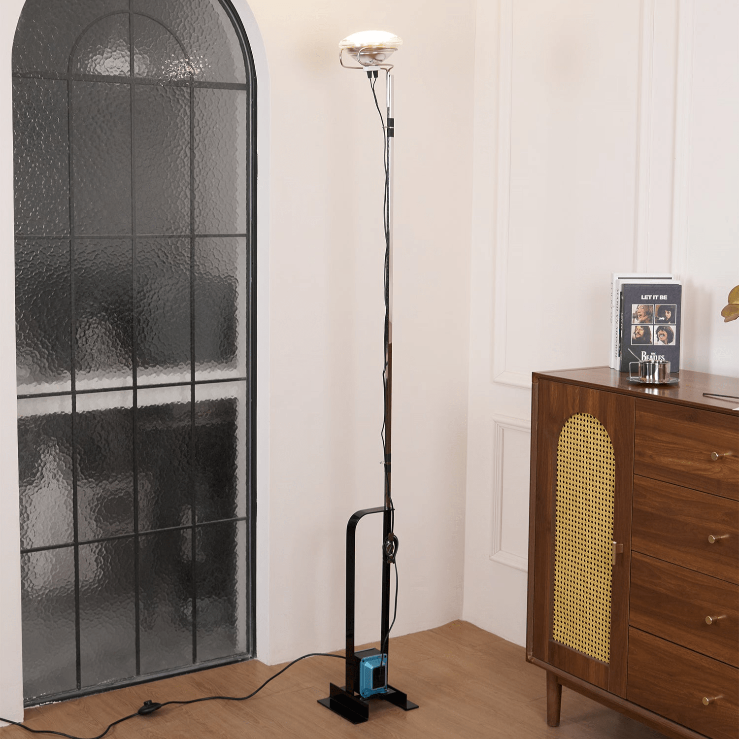 Adjustable LED Floor Lamp | Dimmable, Metal Design & Ideal for Living Room Lighting