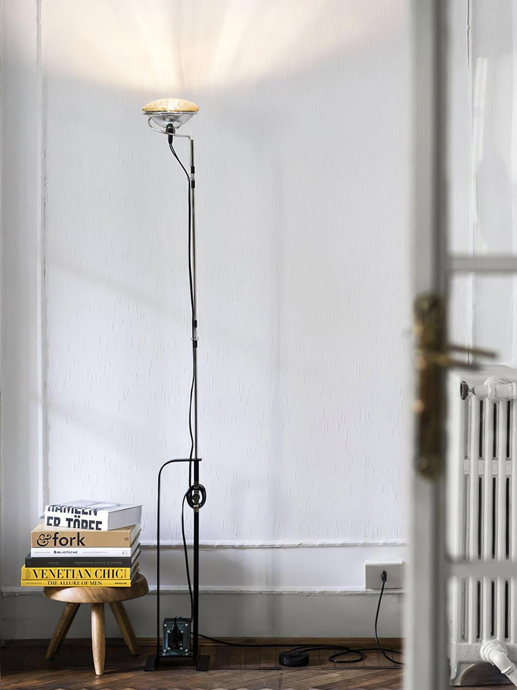 Adjustable LED Floor Lamp | Dimmable, Metal Design & Ideal for Living Room Lighting